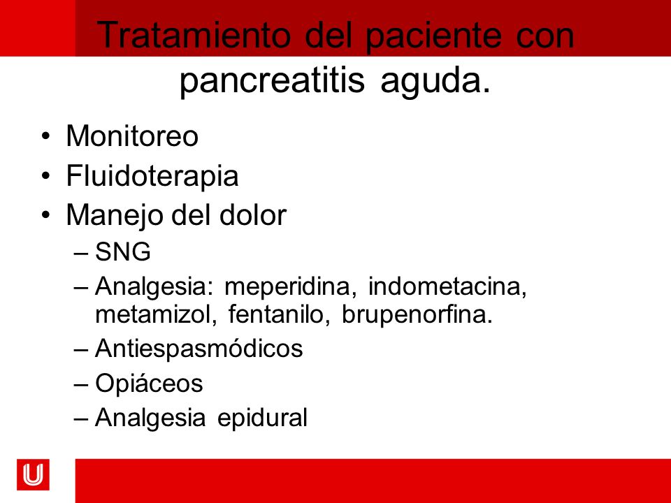 tratamiento farmacologico para pancreatitis aguda
